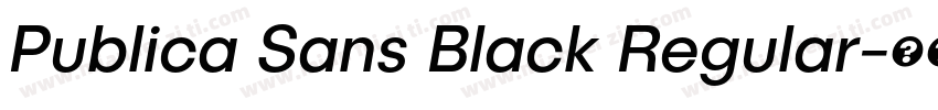 Publica Sans Black Regular字体转换